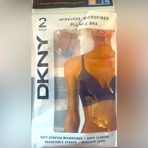 DKNY Set of 2 Size L bras, plum and nude colors. Non-smoking storage. Brand new.
